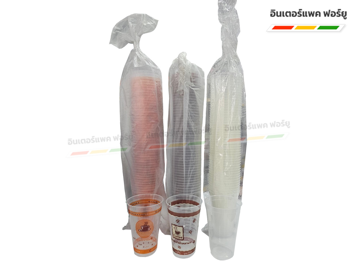 แก้ว PP BJM ใส,พิมพ์ลาย16 oz.