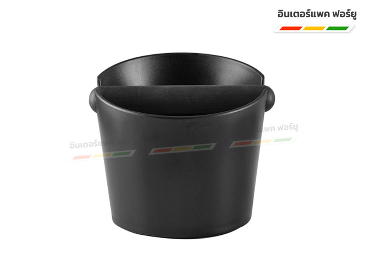 ถังเคาะกากกาแฟพลาสติก สีดำ
