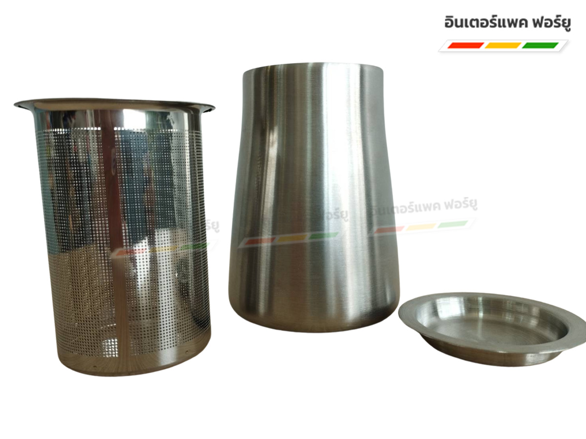 กระบอกกรองผงกาแฟสแตนเลส