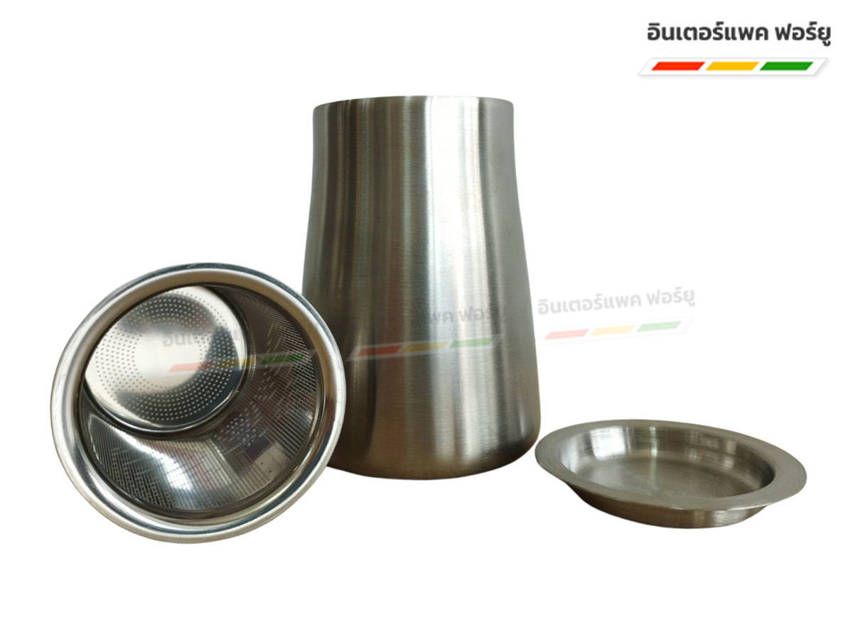 กระบอกกรองผงกาแฟสแตนเลส